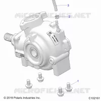 SYSTÃˆME DE TRANSMISSION, GEARCASE MOUNTING, FRONT