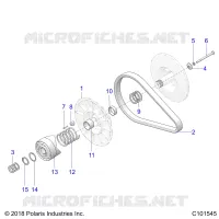 SYSTEME DE TRANSMISSION, SECONDARY CLUTCH