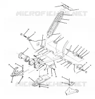 SWING ARM WELDMENT AND AMORTISSEUR ARRIERE  ASSEMBLY (4914891489021A)