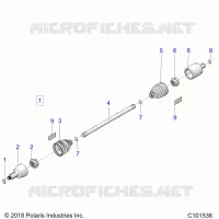 DRIVE TRAIN, TRANSMISSION AVANT SHAFT