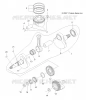 MOTEUR, VILEBREQUIN AND PISTON