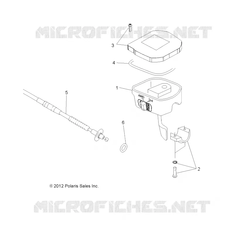 DIRECTION, CONTROLS, THROTTLE ASM. AND CABLE