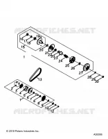 SYSTÃˆME DE TRANSMISSION, PRIMARY  AND SECONDARY CLUTCHS