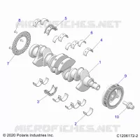 ENGINE, VILEBREQUIN AND BEARINGS