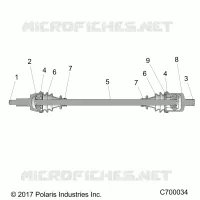 SYSTEME DE TRANSMISSION, FRONT HALF SHAFT