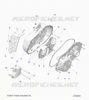 SYSTÃˆME DE TRANSMISSION, CLUTCH COVER ASM.