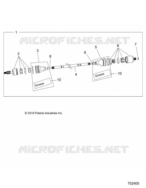SYSTEME DE TRANSMISSION, HALF SHAFT, REAR