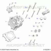 ENGINE, CULASSE, CAM AND VALVES