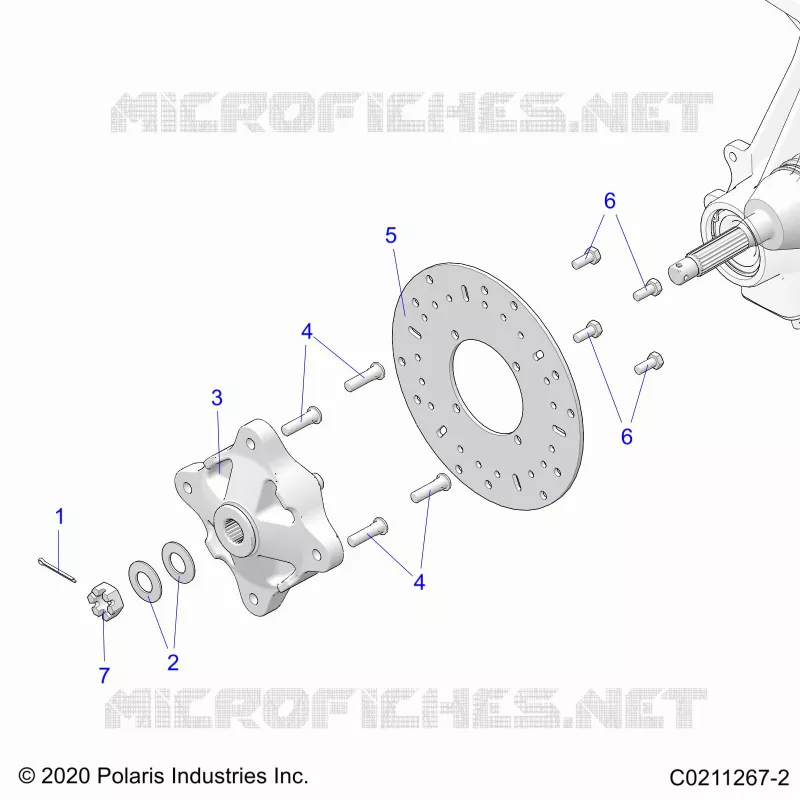 SUSPENSION AVANT HUB AND BRAKE DISC