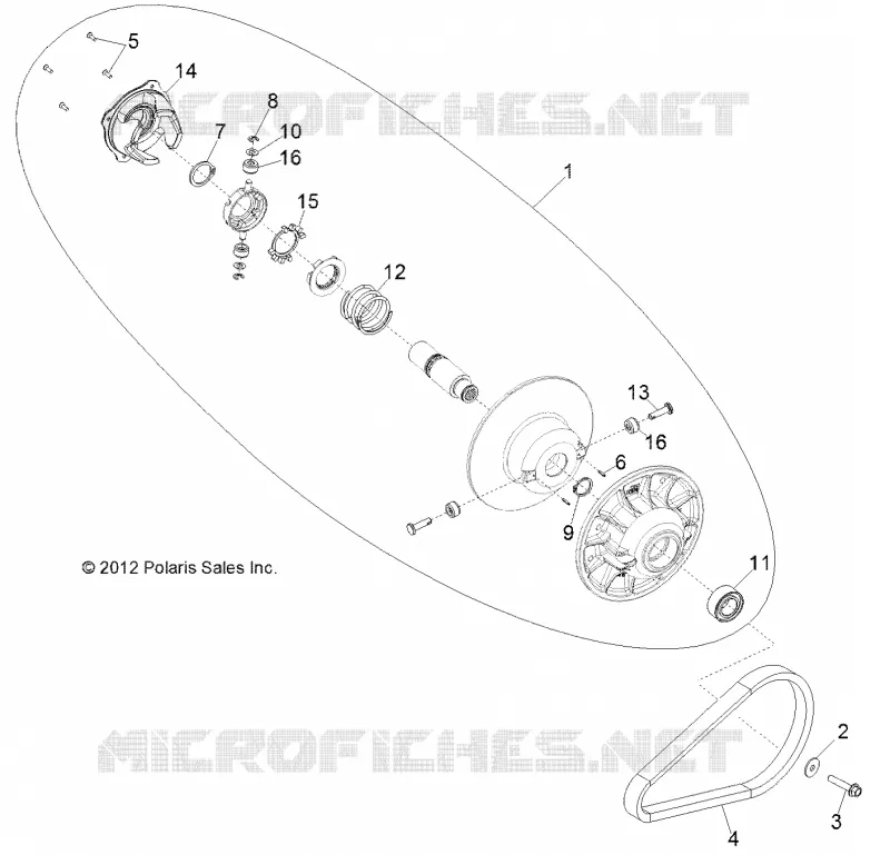 SYSTÈME DE TRANSMISSION, SECONDARY CLUTCH