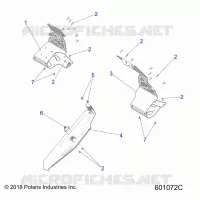 CHASSIS, PROTECTION D'EMBRAYAGE AND FOOTRESTS