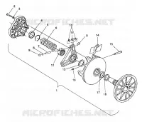 EMBRAYAGE DE TRANSMISSION ASSEMBLY WIDETRAK / 0932064 (4922982298023A)