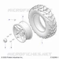 ROUES, FRONT TIRE