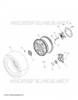 ROUES, REAR AND HUB