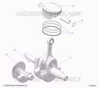 ENGINE, VILEBREQUIN, PISTON AND BALANCE SHAFT