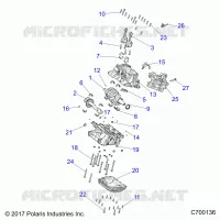 ENGINE, CRANKCASE AND VILEBREQUIN