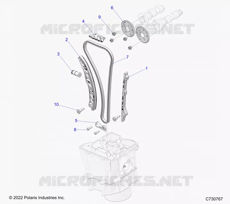 CHAINE DE DISTRIBUTION AND SPROCKET