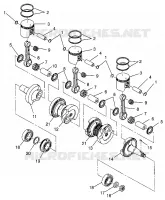 PISTON ET VILEBREQUIN XLT TOURING  0973357 AND EUROPEAN XLT TOURING  E97335 (4937723772C009)