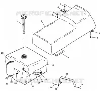 SIEGE ET RESERVOIR WIDETRAK LX 0982065 and EUROPEAN WIDETRAK LX E982065 (4943884388A006)