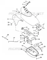 COFFRE AVANT SL 700 B964066 and  Intl. SL 700 I964066 (4935633563A008)