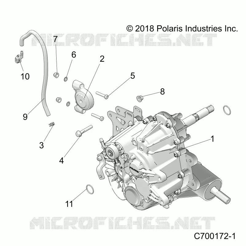 DRIVE TRAIN, MAIN SUPPORT PONT