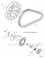 SYSTÃˆME DE TRANSMISSION, SECONDARY CLUTCH