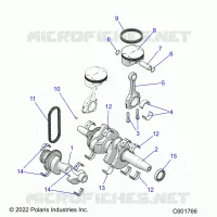 ENGINE, BALANCE SHAFT, VILEBREQUIN/PISTON
