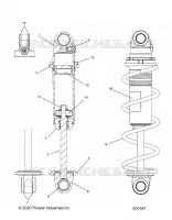 SUSPENSION, AMORTISSEUR AVANT TRACK (CLEAR COIL OVER)