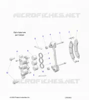 BRAKES, ETRIER DE FREIN AVANT