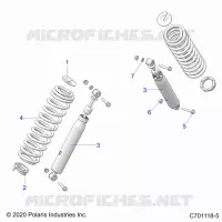 SUSPENSION, REAR SUPPORT AMORTISSEUR 