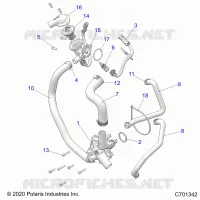 MOTEUR, WATERPUMP AND BYPASS