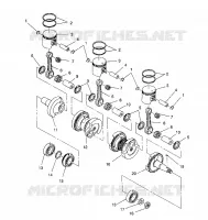 PISTON ET VILEBREQUIN XLT/0930767,XLT SP/0930667    XLT SKS/0930567 (4923012301035A)