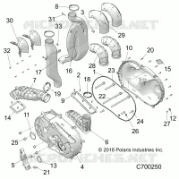 DRIVE TRAIN, COUVERCLE D'EMBRAYAGE AND DUCTING