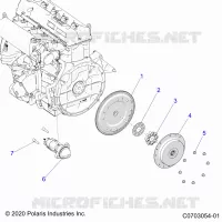 DEMARREUR, FLYWHEEL AND RELATED