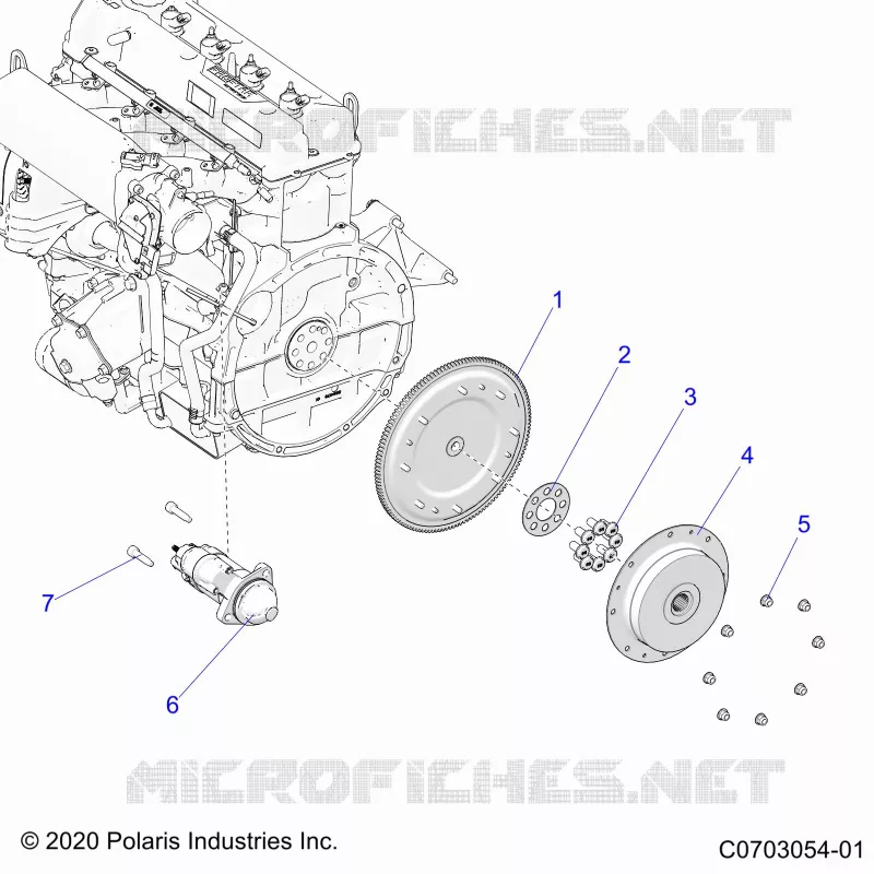 DEMARREUR, FLYWHEEL AND RELATED
