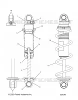 SUSPENSION, AMORTISSEUR AVANT TRACK, MONOTUBE