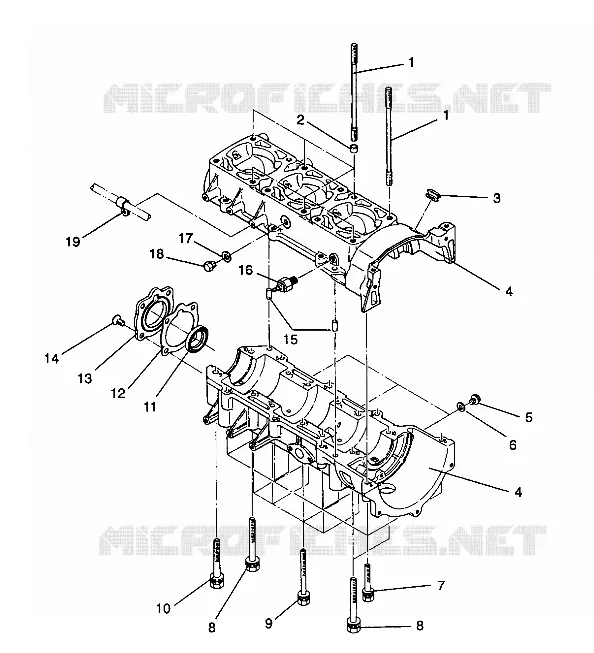 CARTERS MOTEUR ASSEMBLY RXL / 0930768 and RXL SKS / 0930568 (4922992299029A)