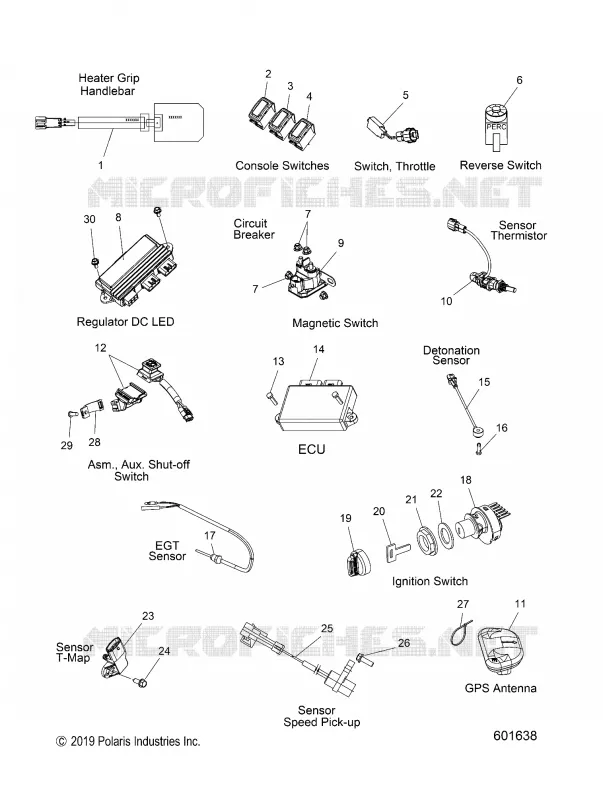 ELECTRICITE, SWITCHES, SENSORS AND COMPONENTS