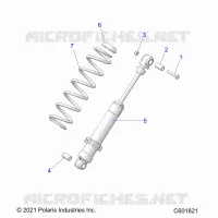 SUSPENSION, AMORTISSEUR ARRIERE TRACK (7045713)