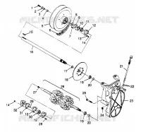 SYSTÈME DE TRANSMISSION  500 0972764,  EUROPEAN 500 E972764,  500 SKS 0972564, EUROPEAN (4938393839B011)