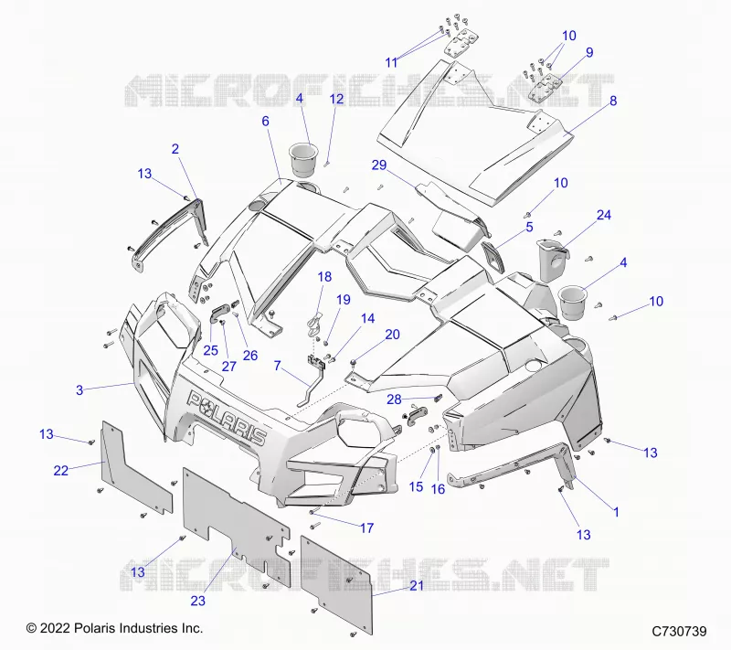 CAPOT AND FRONT FASCIA