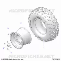 ROUES, REAR TIRE