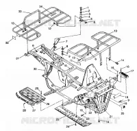 PARE CHOCS / PORTE PAQUET MOUNTING 4X4 250 W98127 (4924042404003A)