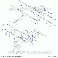 SUSPENSION ARRIERE CONTROL ARM MOUNTING