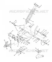 SWING ARM WELDMENT AND AMORTISSEUR ARRIERE  ASSEMBLY (4916331633021A)