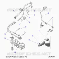 SYSTÃˆME D'ALIMENTATION, RAIL, LINES AND THROTTLE BODY