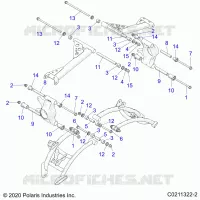 SUSPENSION ARRIERE CONTROL ARM MOUNTING