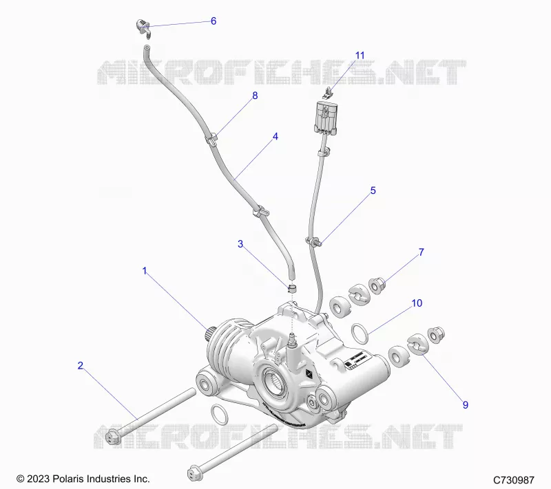SYSTÃˆME DE TRANSMISSION, FRONT GEARCASE MOUNTING