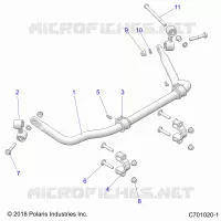 SUSPENSION, REAR BARRE STABILISATRICE
