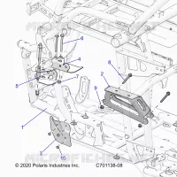CHASSIS, MOTEUR AND REAR DRIVELINE MOUNTING